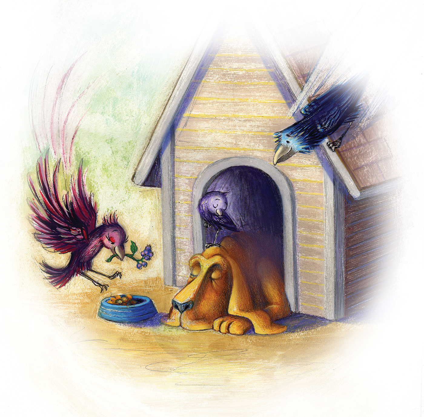 Rascally Ravens – Buster and Dink with Carmen and Angelo